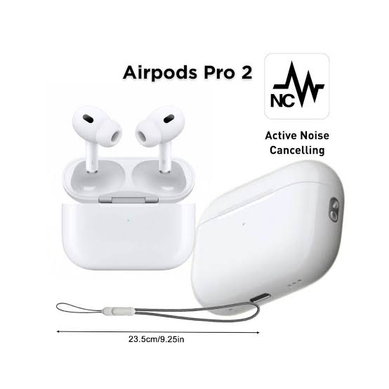 Airpods Pro 2 Noise Reduction Wireless Earbuds For Android – Best Quality Airpods Pro 02 In White Color – With Dori