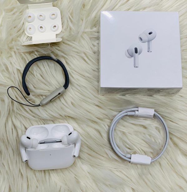Airpods Pro 2 Noise Reduction Wireless Earbuds For Android – Best Quality Airpods Pro 02 In White Color – With Dori